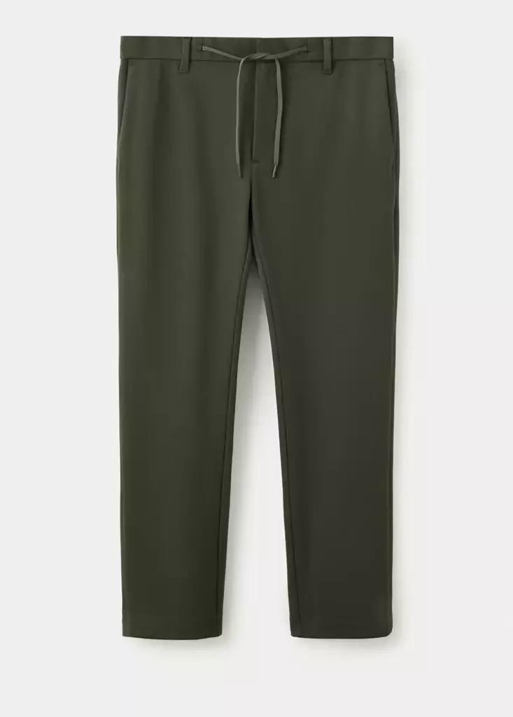 Green Slim-Fit Comfort Thermolite Trousers, Dark Green, large image number 6