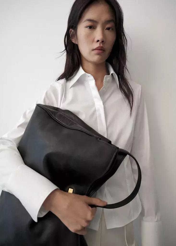 White Straight Cut Shirt, White, large image number 4