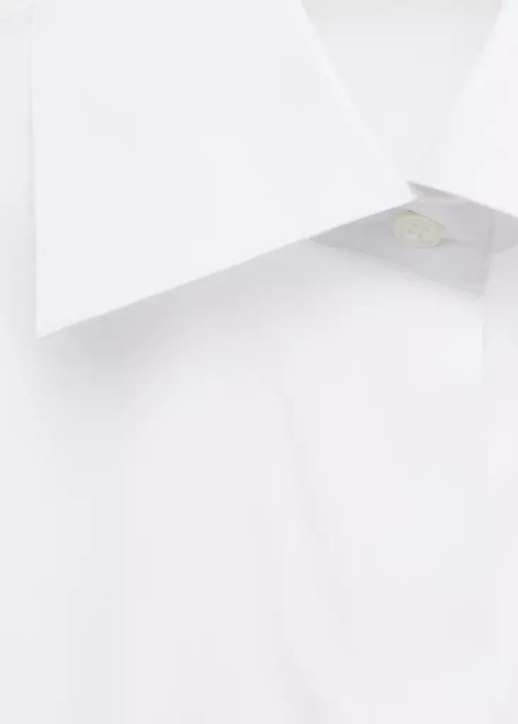 White Straight Cut Shirt, White, large image number 6