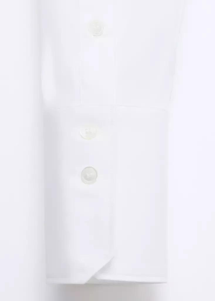 White Straight Cut Shirt, White, large image number 7