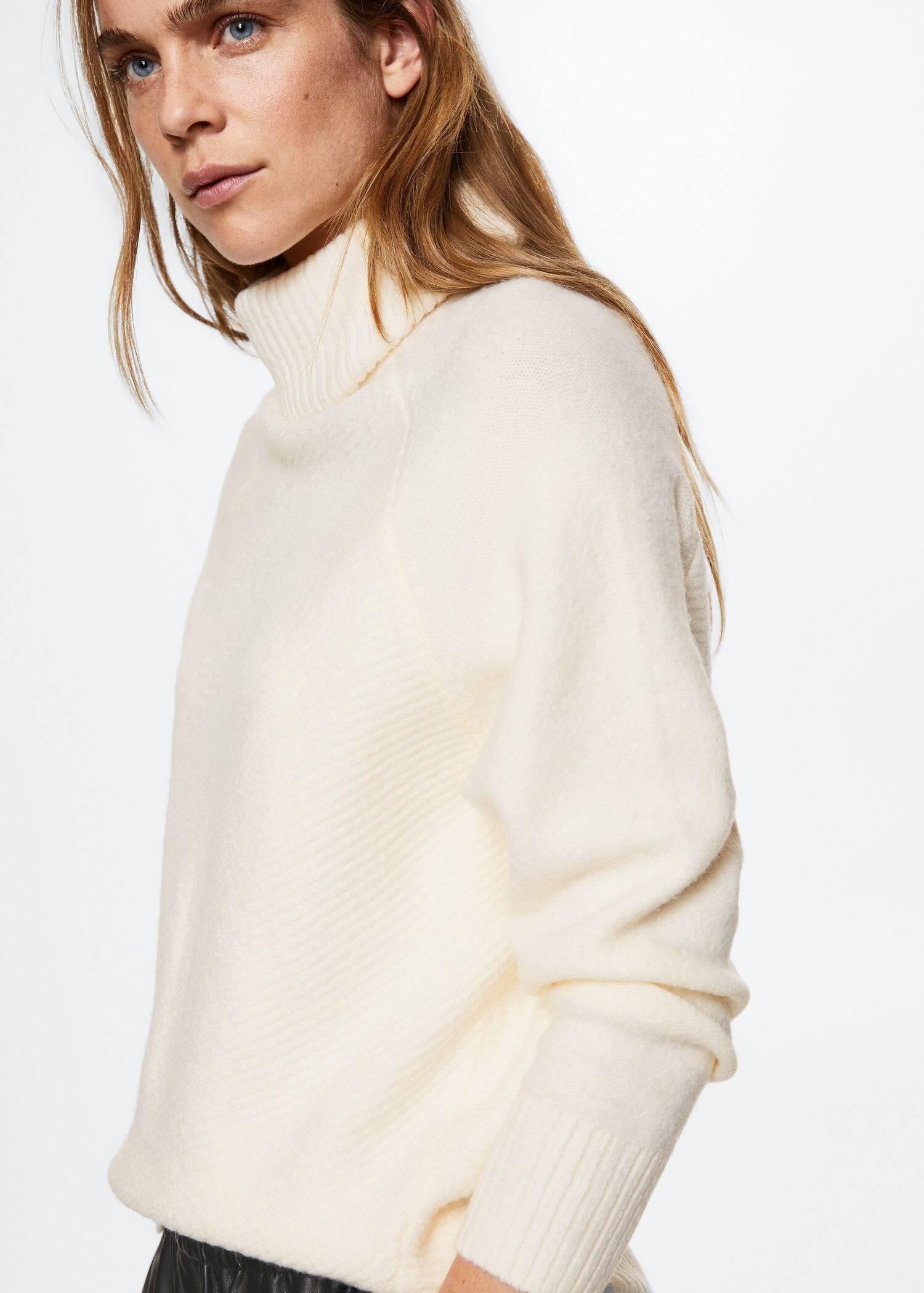 Beige Turtle Neck Sweater, , large image number 0