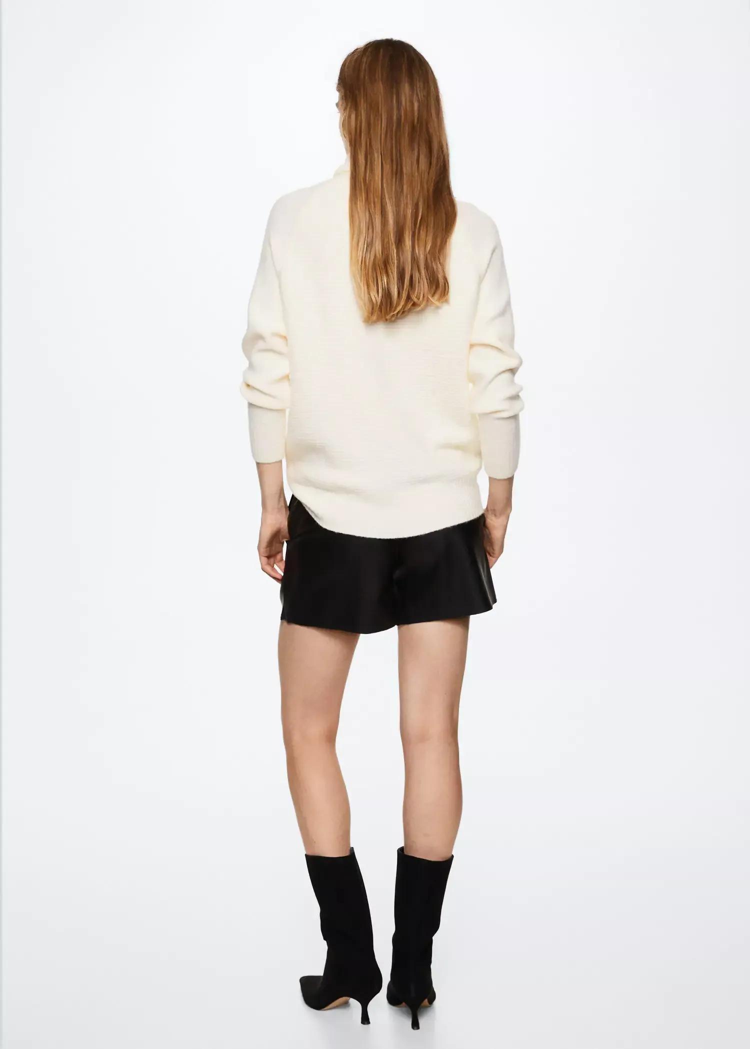 Beige Turtle Neck Sweater, , large image number 5