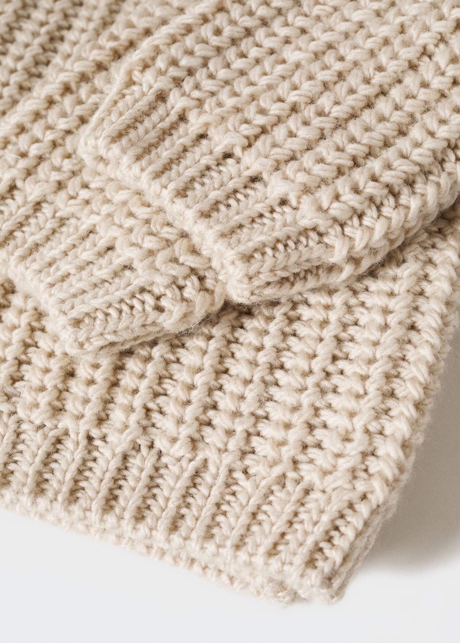 Beige Chunky-Knit Sweater, , large image number 3