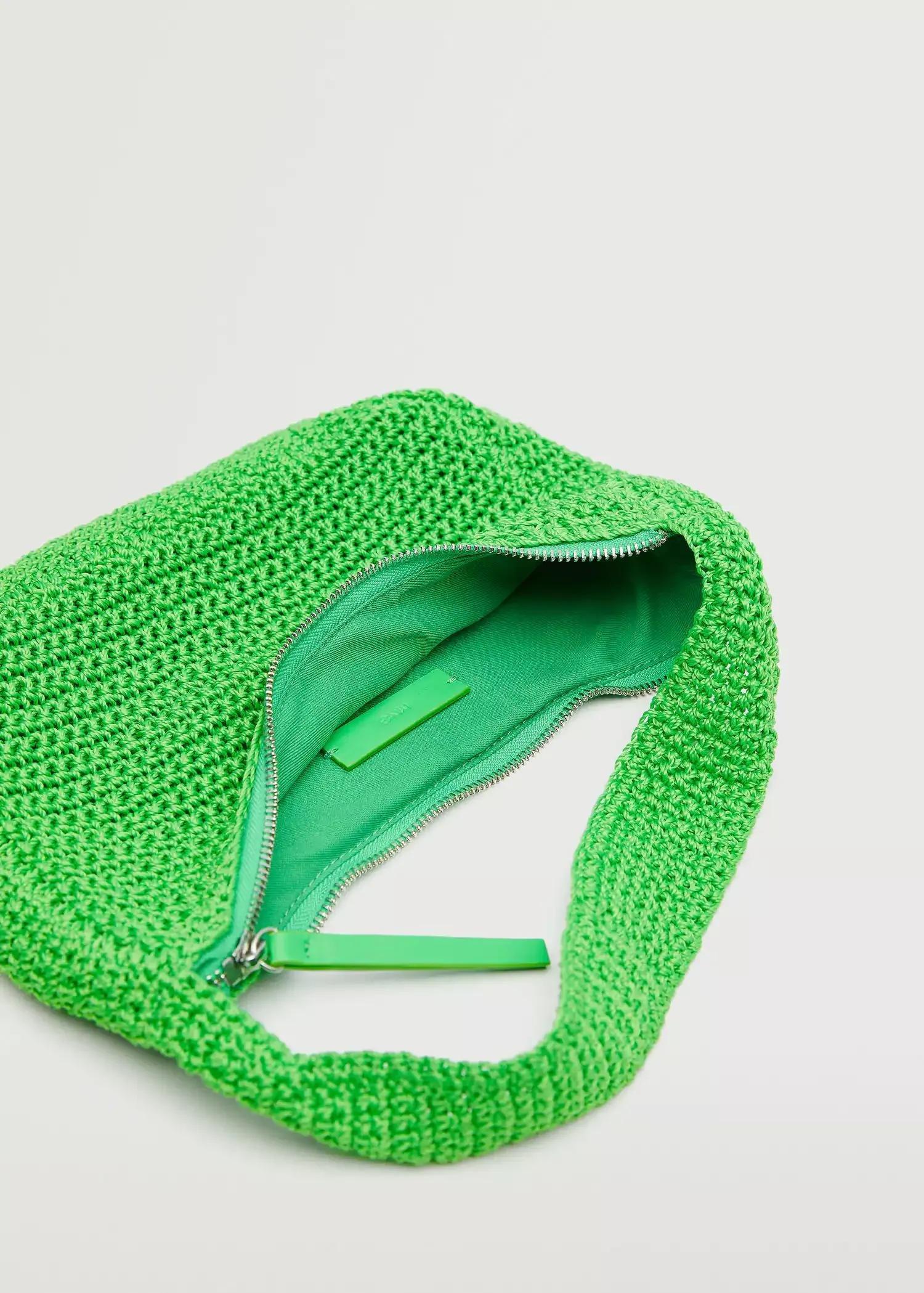 green Braided shoulder bag, , large image number 2