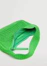 Mango - green Braided shoulder bag