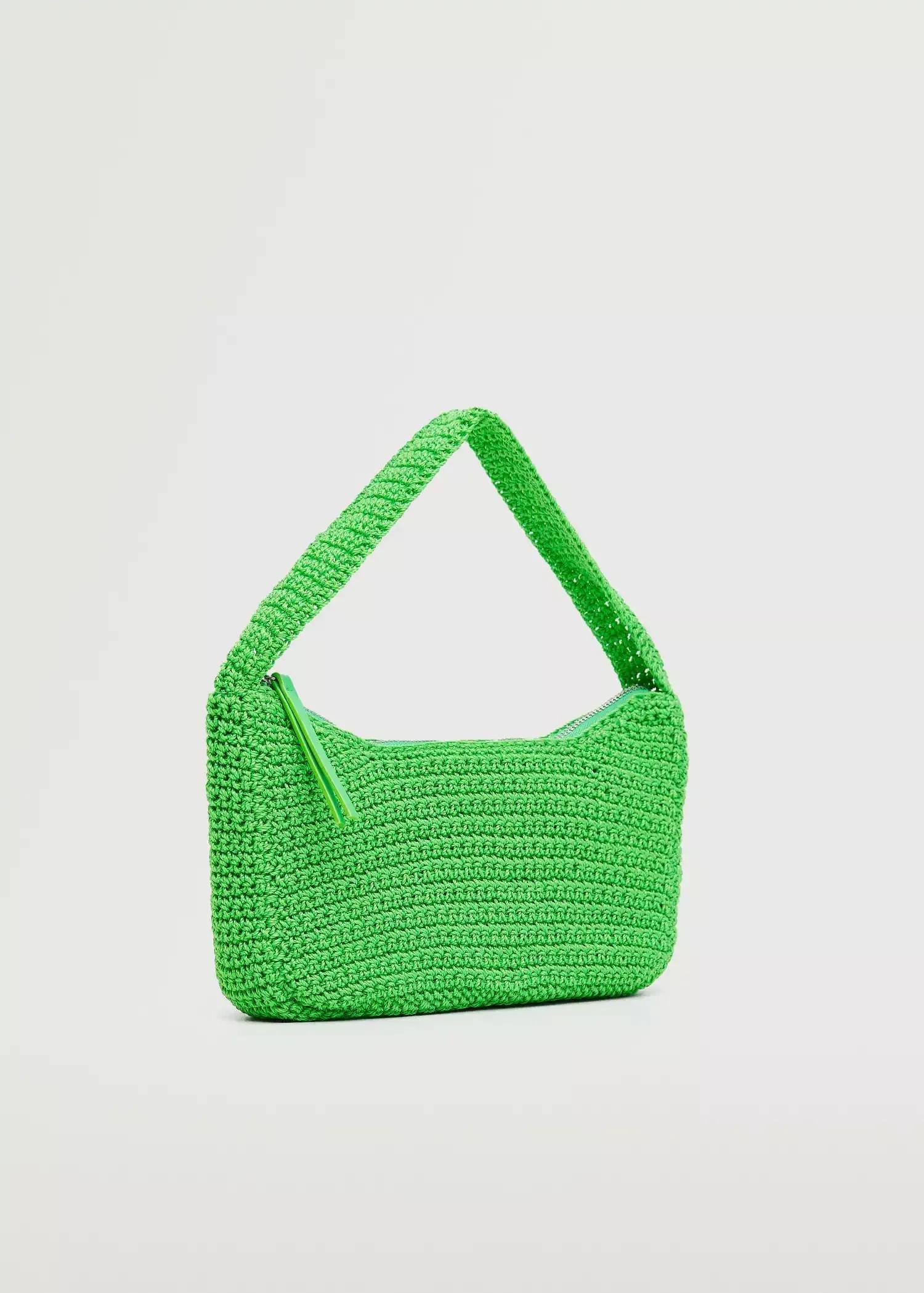 green Braided shoulder bag, , large image number 3