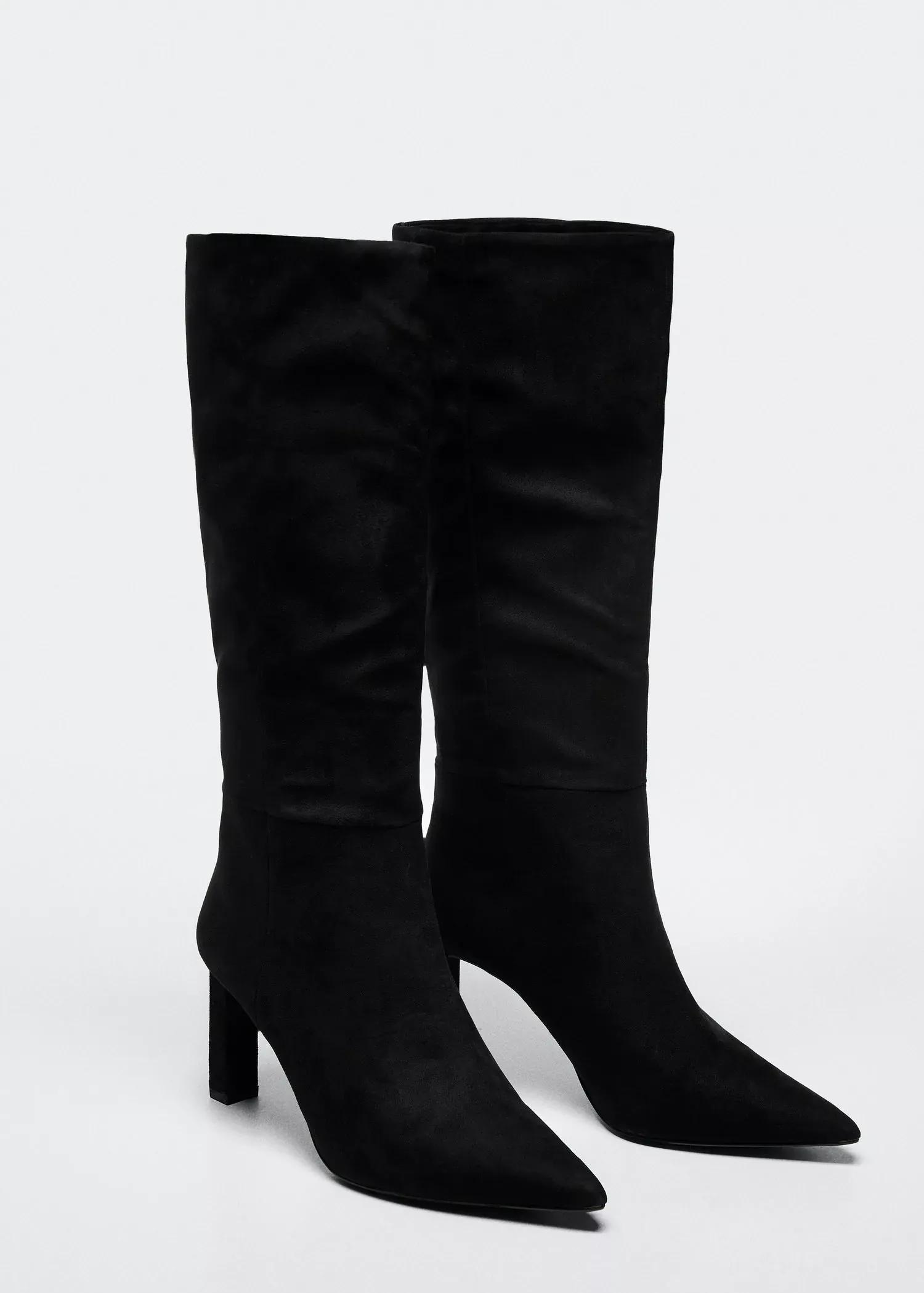 Black High Heel Boots, , large image number 0