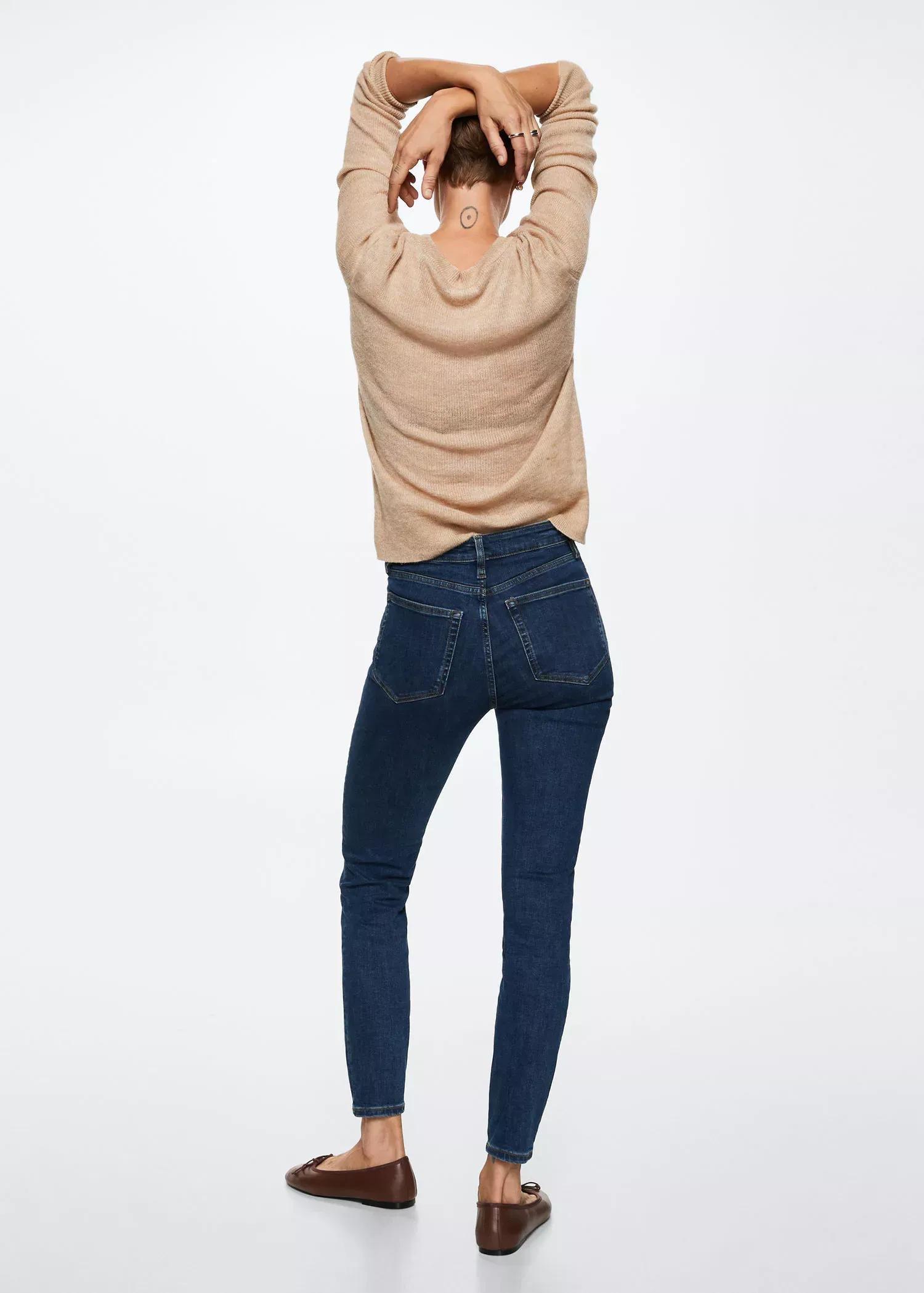 Blue High-Rise Skinny Jeans, , large image number 3