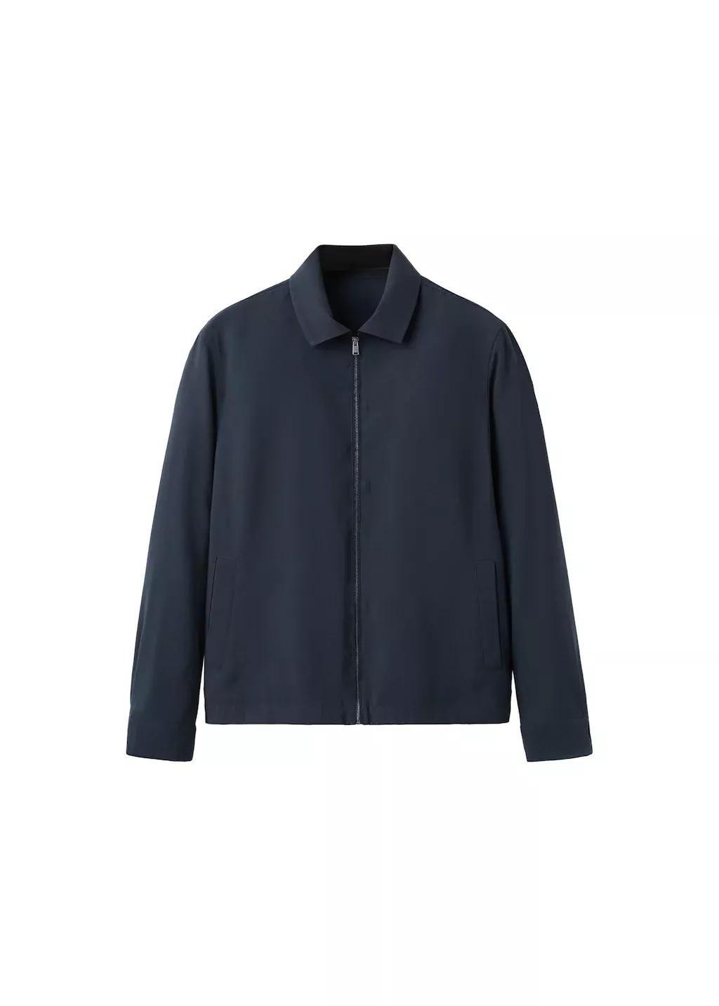 Navy Modal Zip Jacket, Navy, large image number 6