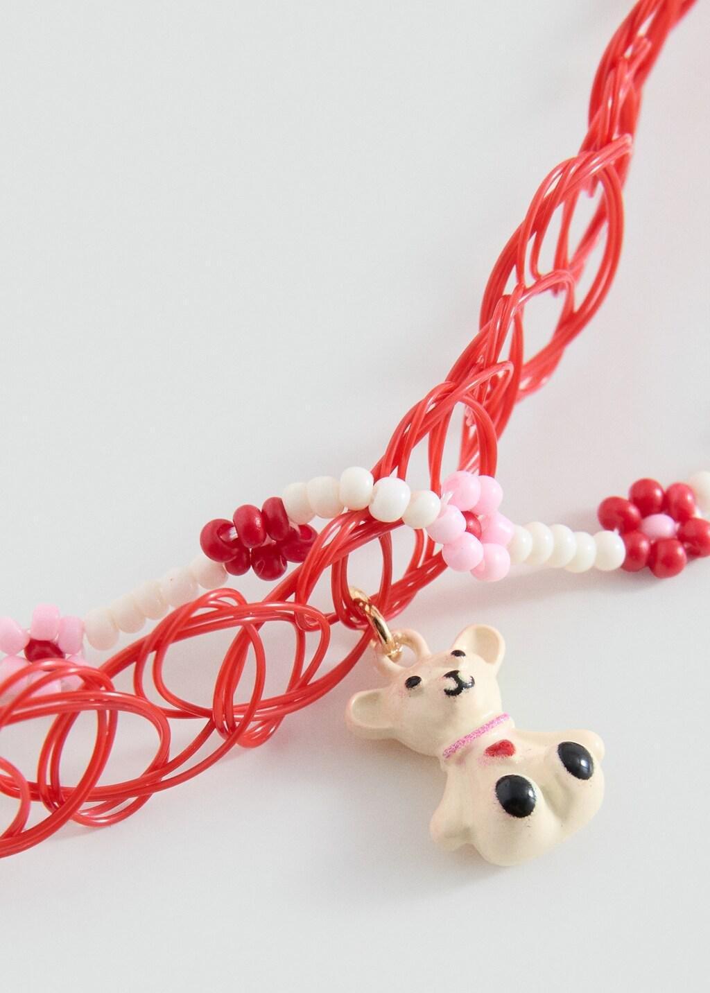 Red Chokers , Set Of 2, Kids Girls, Red, large image number 0