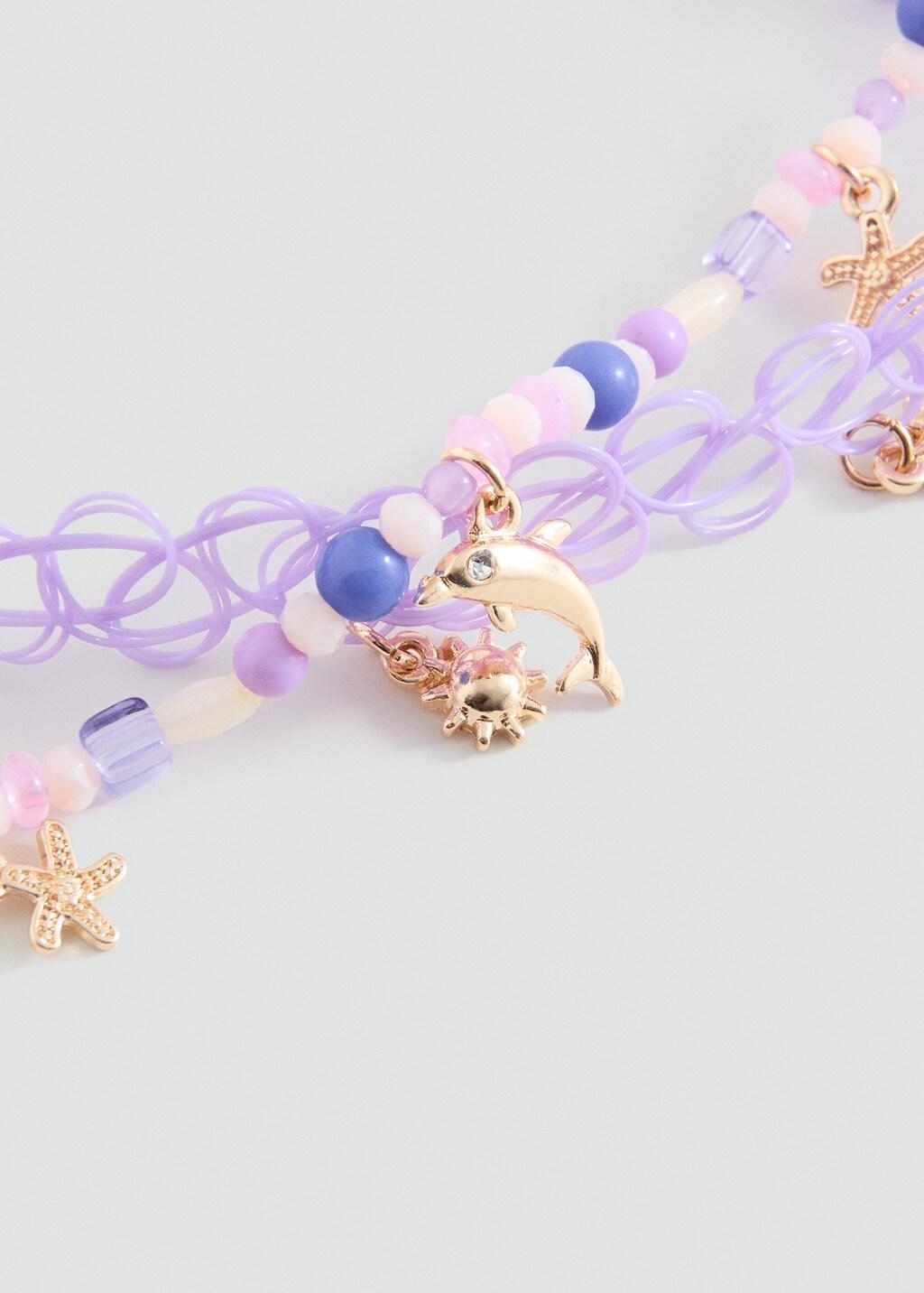 LT-PASTEL PURPLE Combined necklace pack, Kids Girl, Light-Pastel Purple, large image number 0
