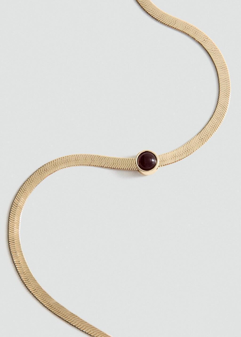 Gold Combined Chain Necklace, 0201_OR, medium