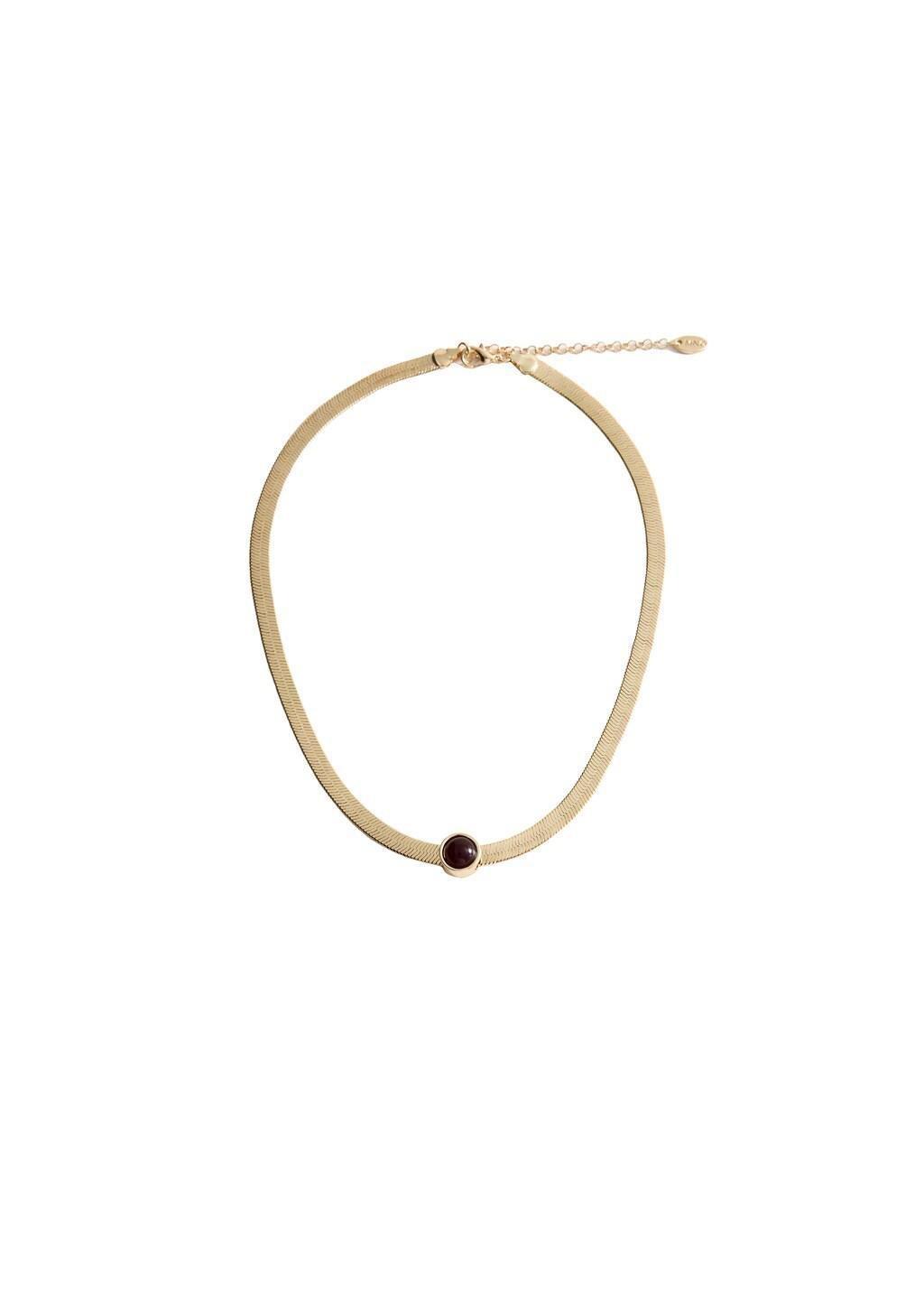 Gold Combined Chain Necklace, 0201_OR, large image number 3