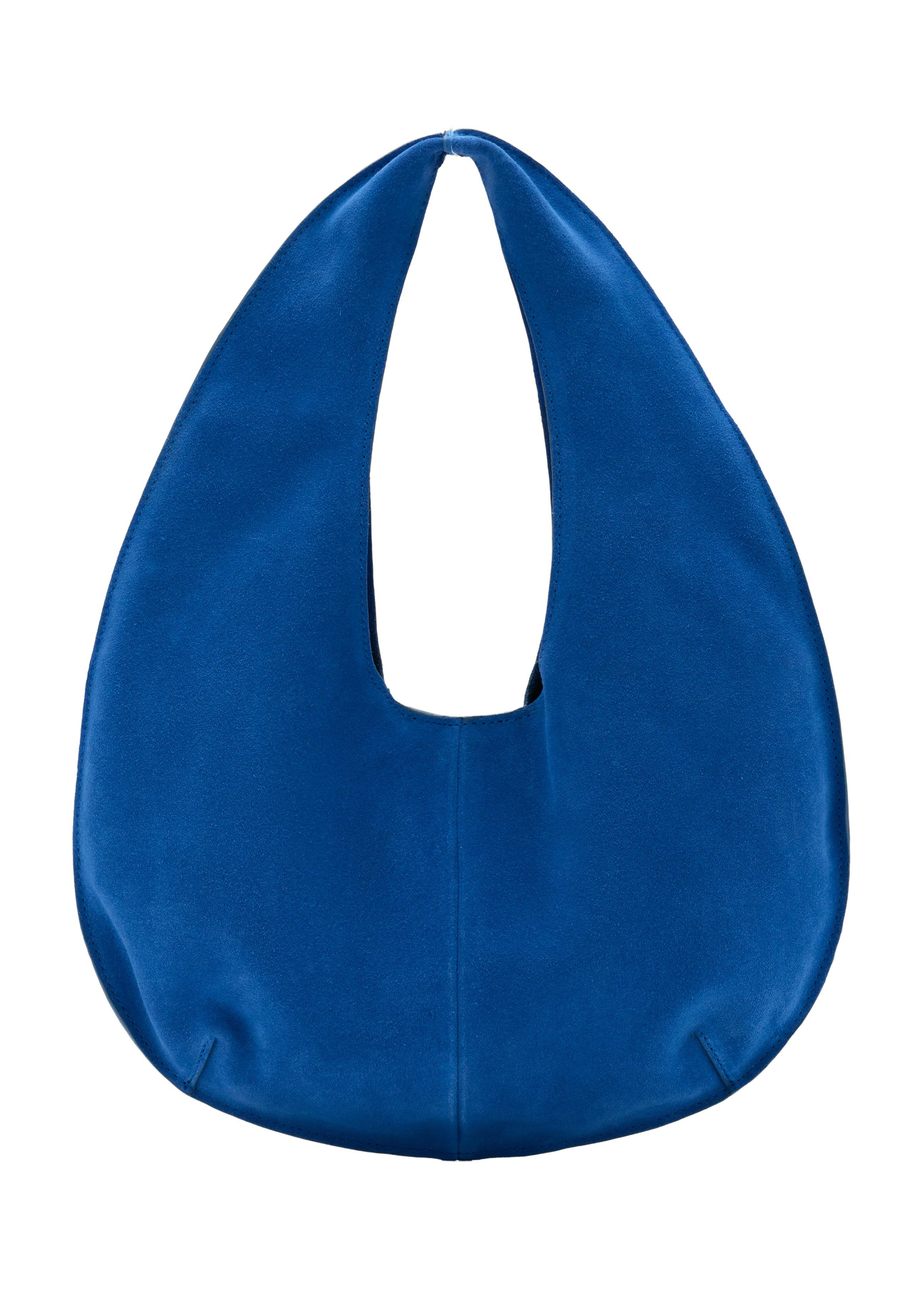 BLUE Small split leather bag, Women, Bright Blue, large image number 1