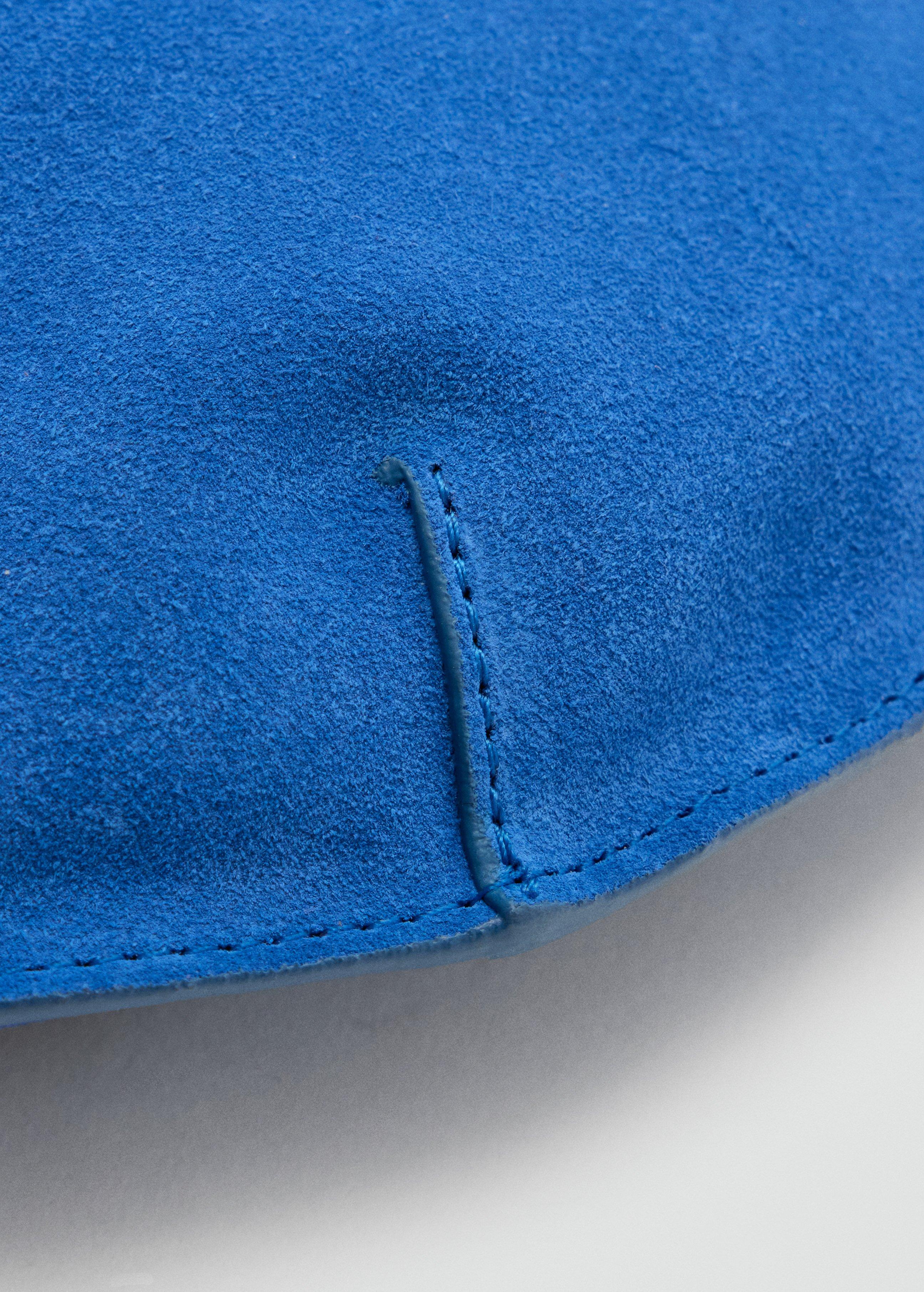 BLUE Small split leather bag, Women, Bright Blue, large image number 3