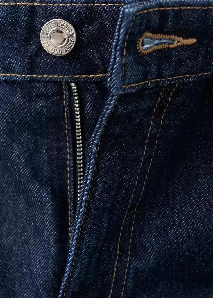 Blue Straight-Fit Denim Shorts, Open Blue, large image number 9