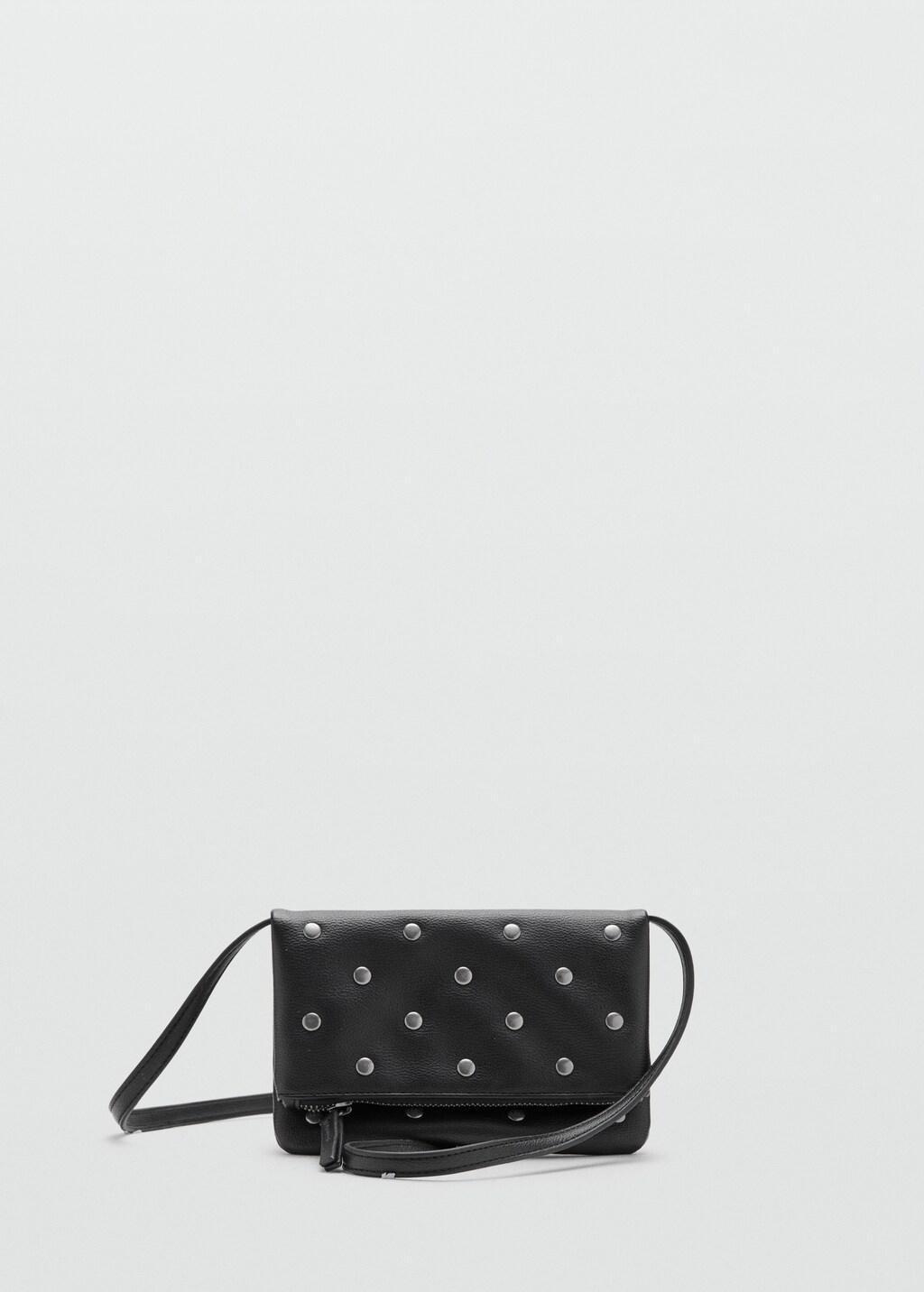 Black Mini Studded Bag, Kids Girls, Black, large image number 4