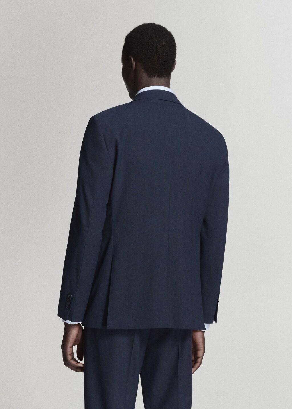 Navy Milan Slim-Fit Suit Jacket, Navy, large image number 2