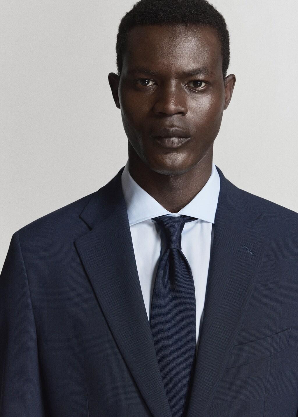 Navy Milan Slim-Fit Suit Jacket, Navy, large image number 4