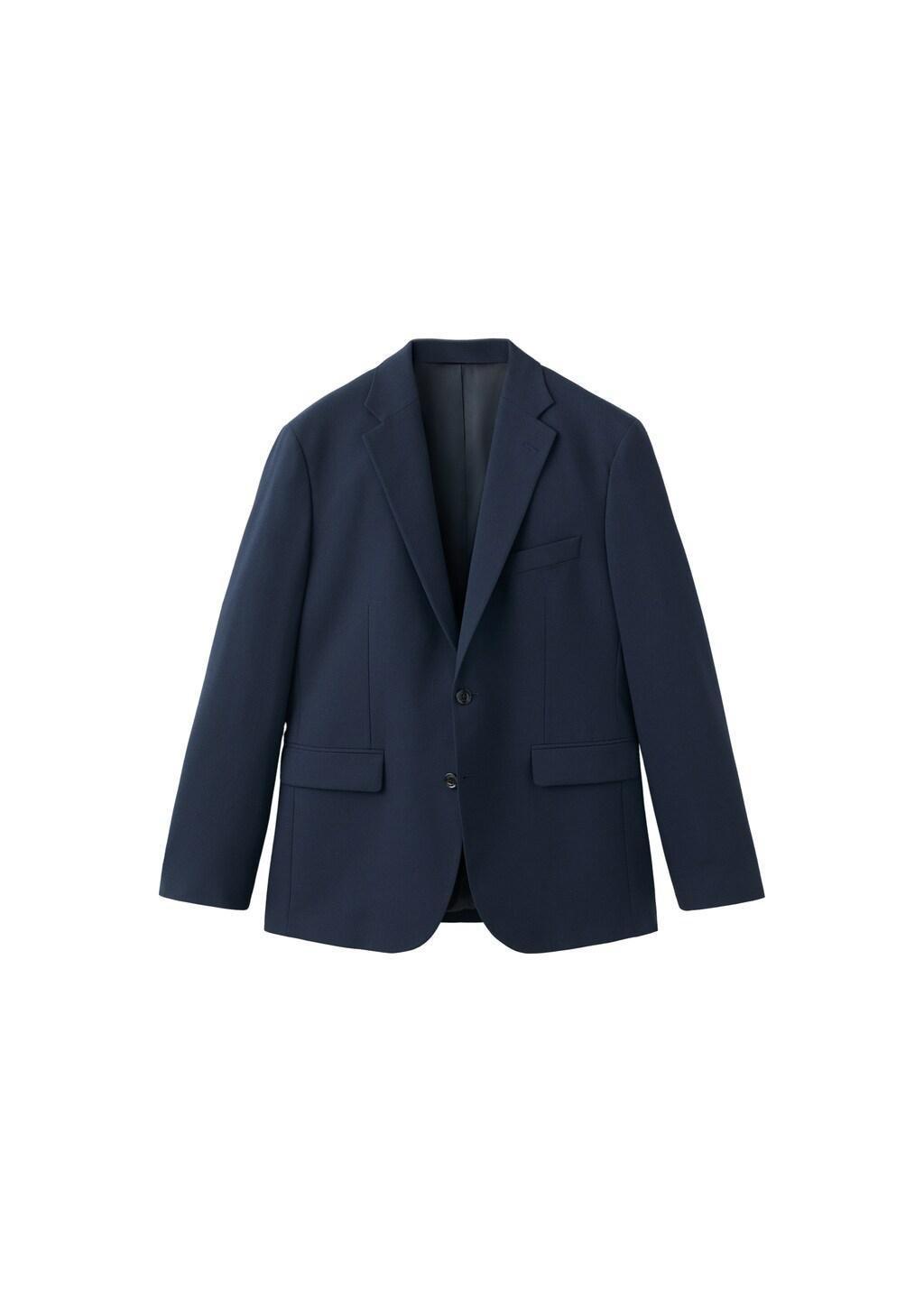 Navy Milan Slim-Fit Suit Jacket, Navy, large image number 6