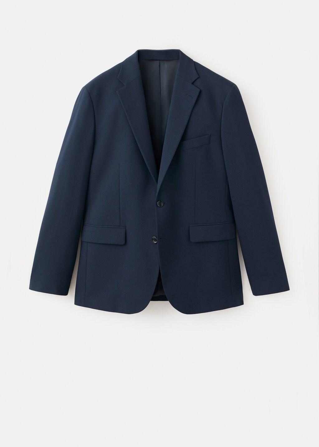 Navy Milan Slim-Fit Suit Jacket, Navy, large image number 7