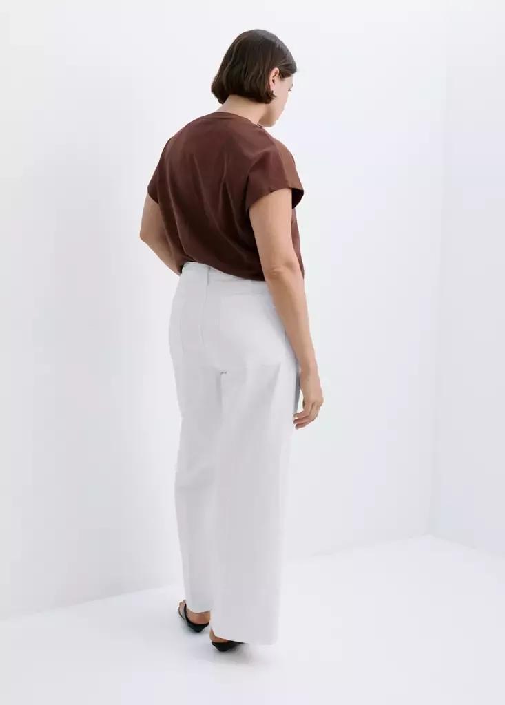 WHITE Wide-leg patch pocket jeans, White, large image number 14