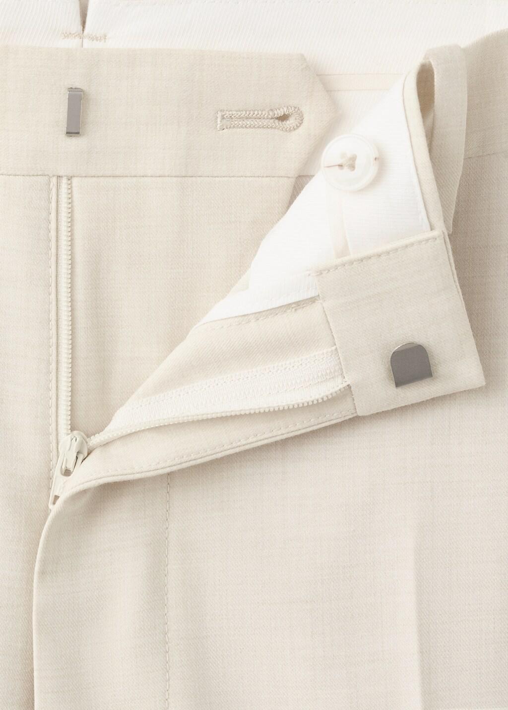 BEIGE Stretch fabric super slim-fit suit trousers, Light Beige, large image number 1