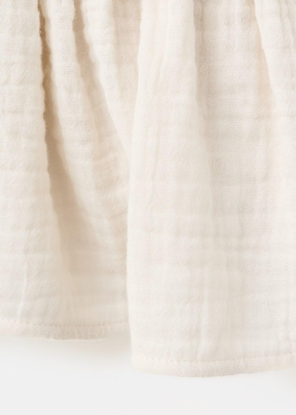 Beige Crinkle Top With Embroidered Details, Light Beige, large image number 5