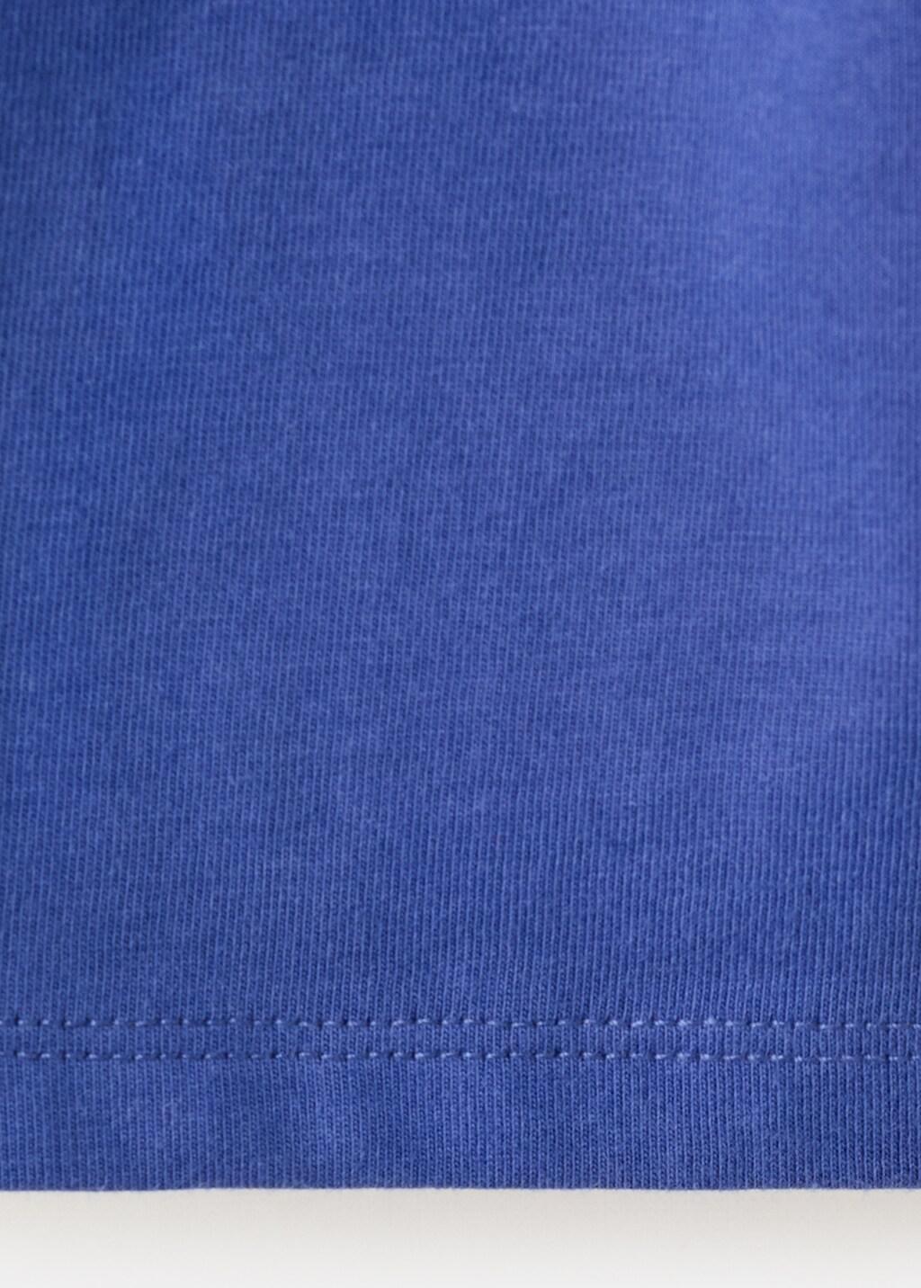 Navy Cotton T-Shirt With Tie Details, Kids Girls, Navy, large image number 4