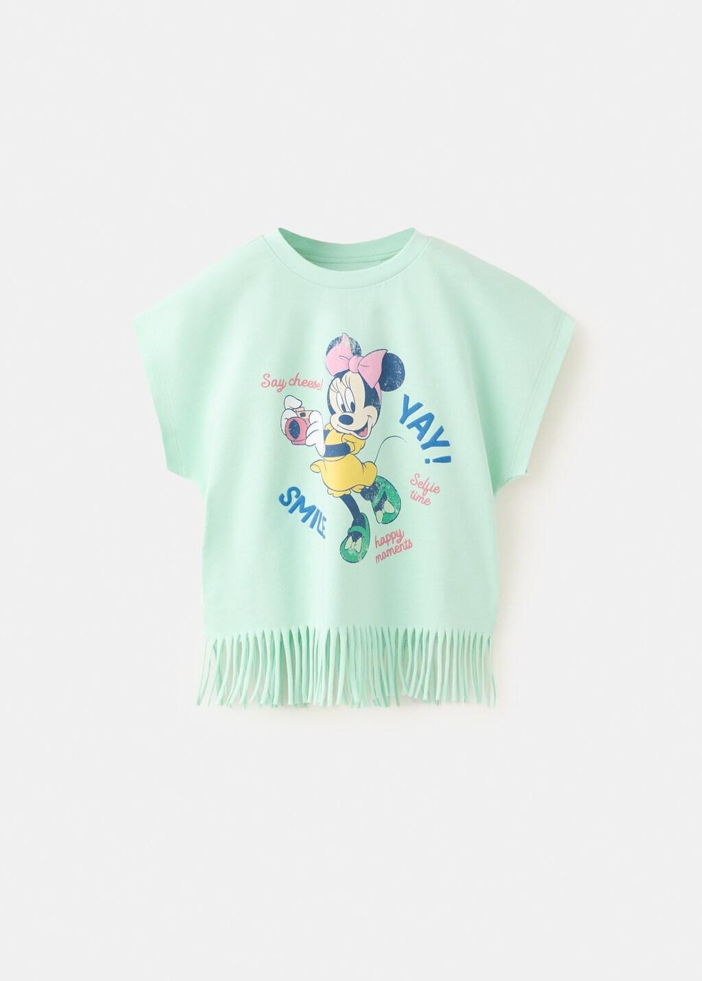 Green Minnie Mouse Fringed T-Shirt, Baby Girls, Green, large image number 6