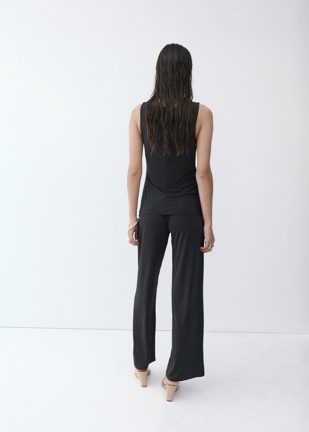 Black Jumpsuit With Resin Appliqu&oslash;&pound;&Acirc;&copy;, Black, large image number 2