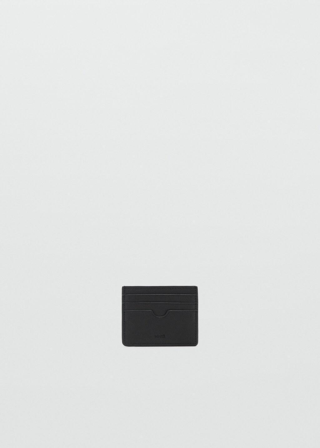 Black Texture Card Holder, Black, large image number 3