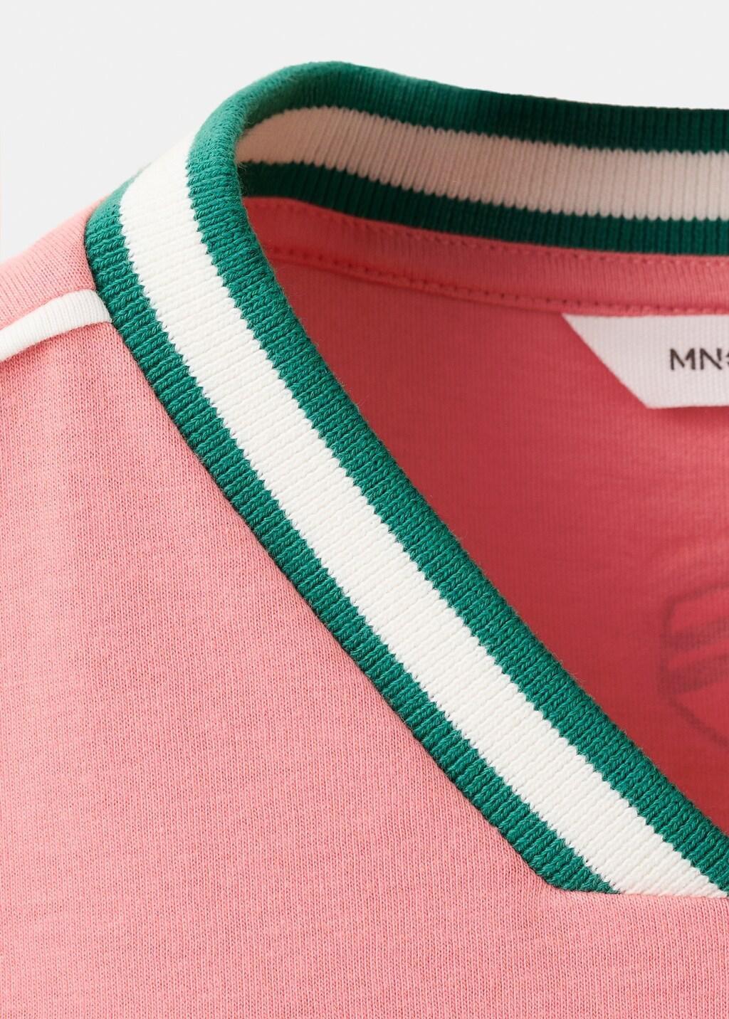Pink Mexico Football T-Shirt, Kids Girls, Pink, large image number 1