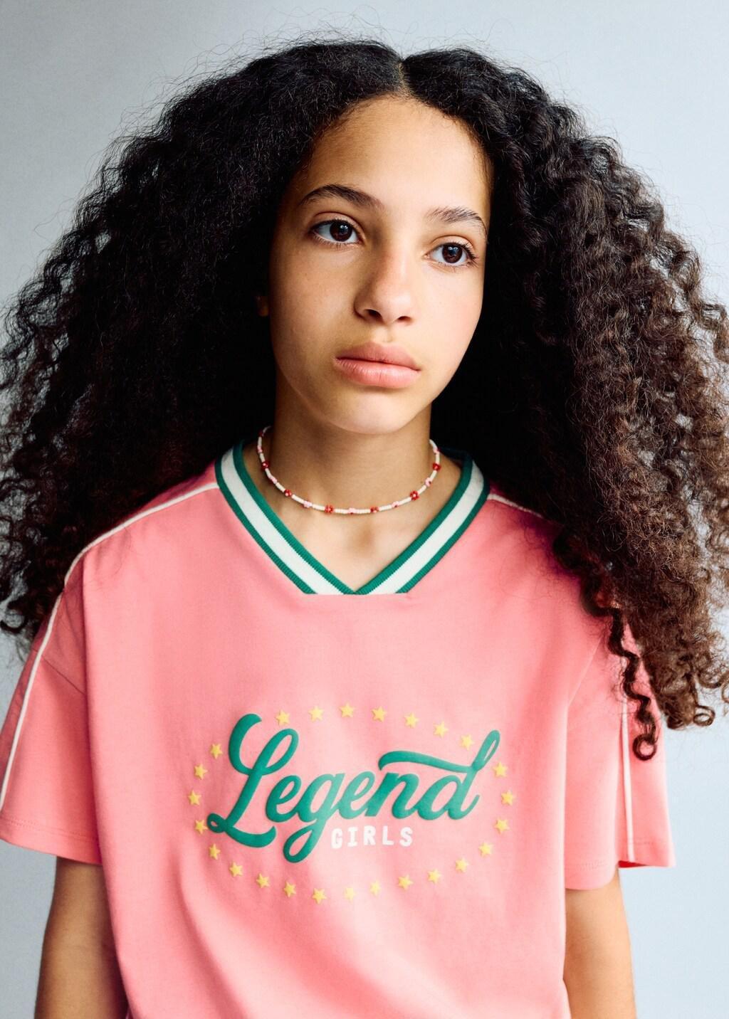 Pink Mexico Football T-Shirt, Kids Girls, Pink, large image number 3