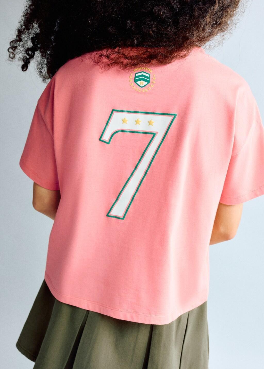 Pink Mexico Football T-Shirt, Kids Girls, Pink, large image number 4
