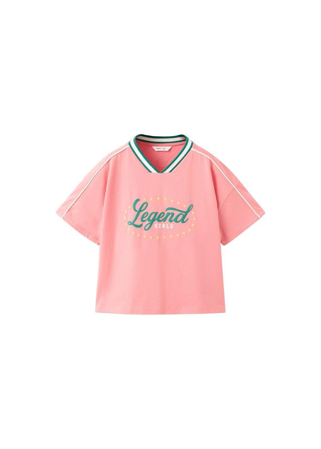 Pink Mexico Football T-Shirt, Kids Girls, Pink, large image number 6