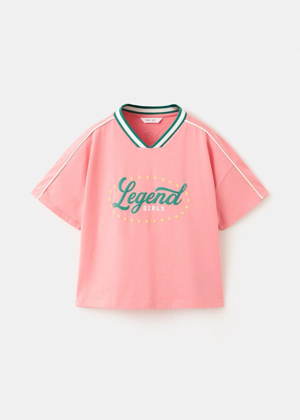 Pink Mexico Football T-Shirt, Kids Girls, Pink, large image number 7