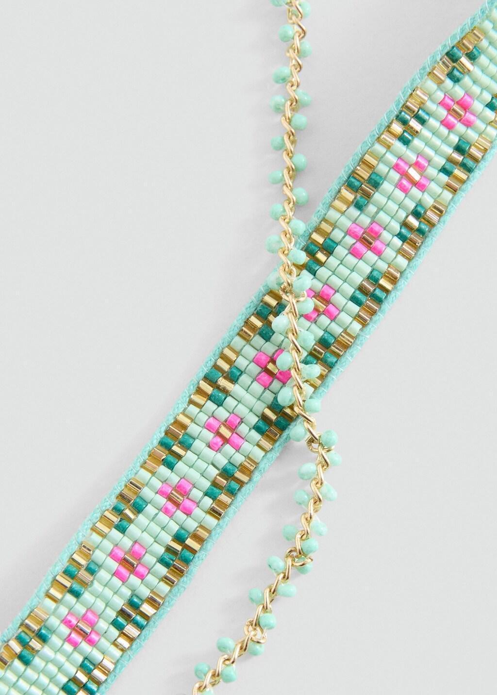 Green Combined Necklace ,Set Of 2, Kids Girls, Turquoise - Aqua, large image number 0