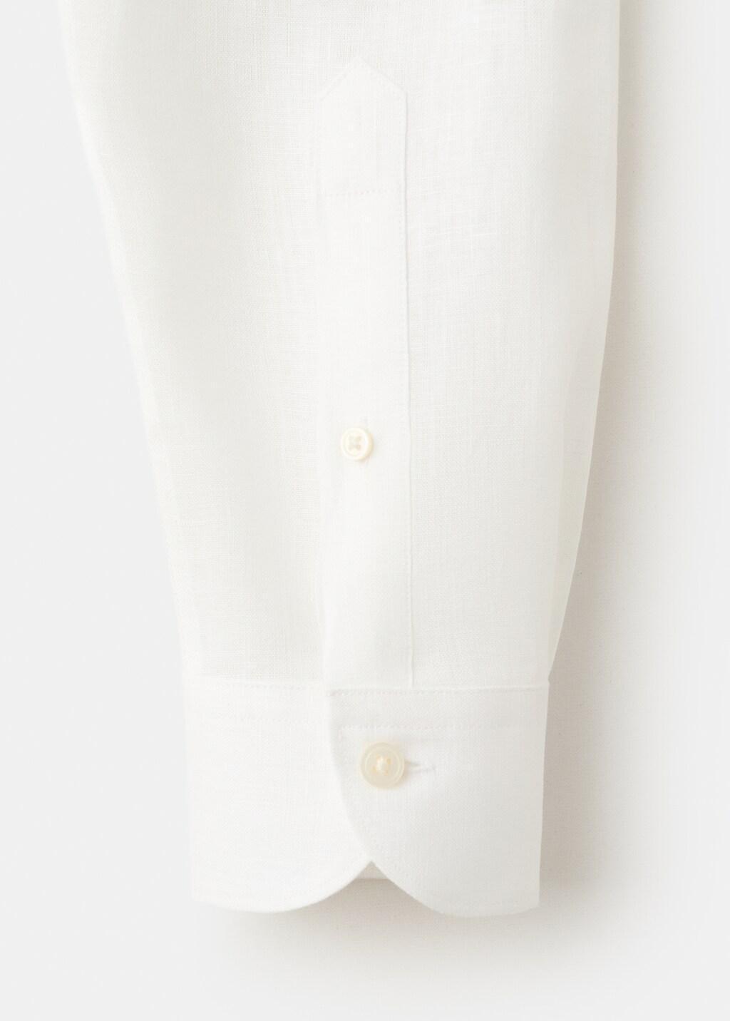 Regular-Fit Linen Shirt, White, large image number 4