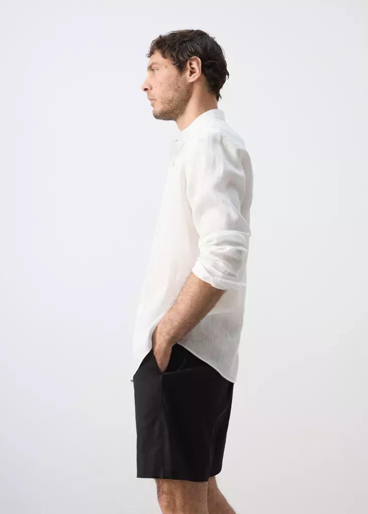 Regular-Fit Linen Shirt, White, large image number 5