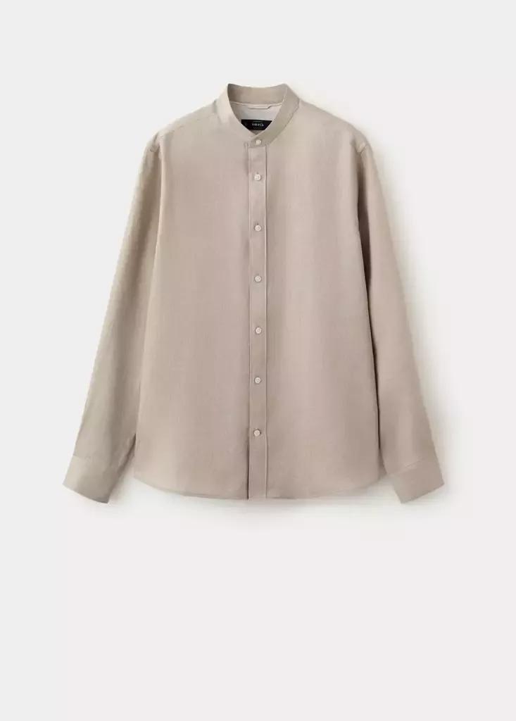 Regular-Fit Linen Shirt, Light Pastel Brown, large image number 10