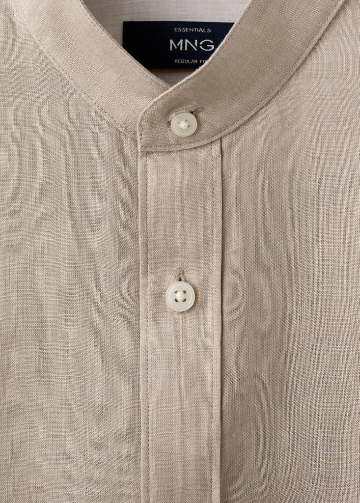 Regular-Fit Linen Shirt, Light Pastel Brown, large image number 11