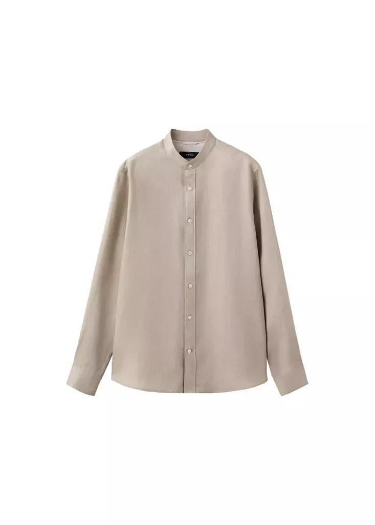 Regular-Fit Linen Shirt, Light Pastel Brown, large image number 13