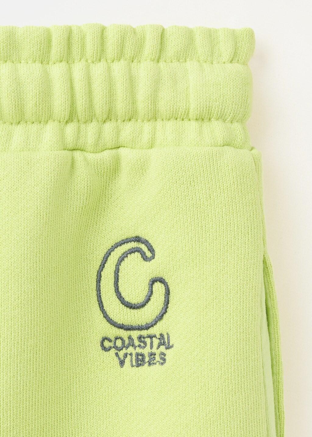 Yellow Cotton Relaxed Fit Bermuda Shorts, Kids Boys, Bright Yellow, large image number 3