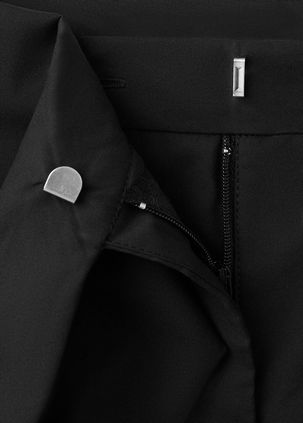 BLACK Bow straight trousers, Black, large image number 1