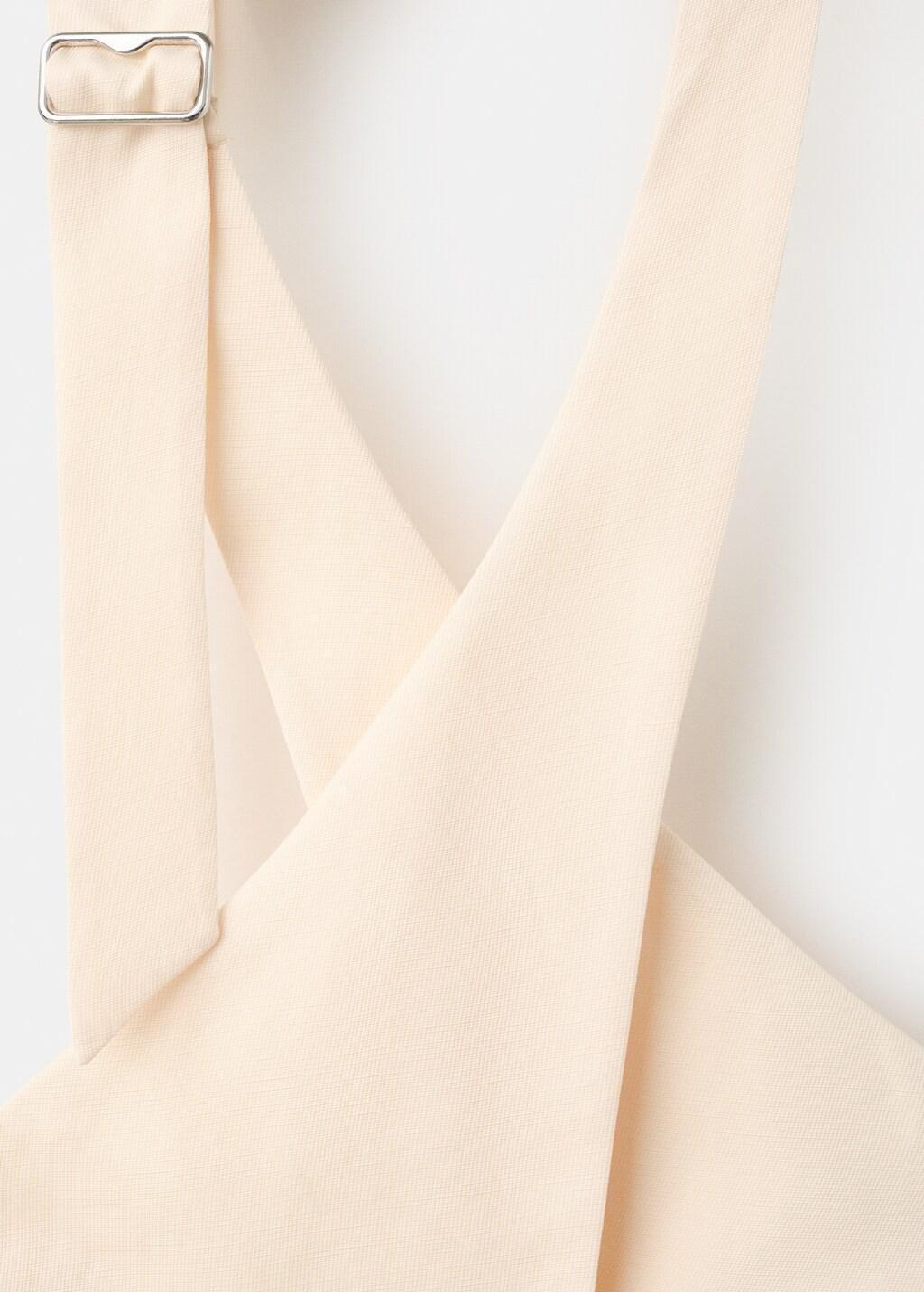 Beige Double-Breasted Linen Waistcoat, Light Beige, large image number 1