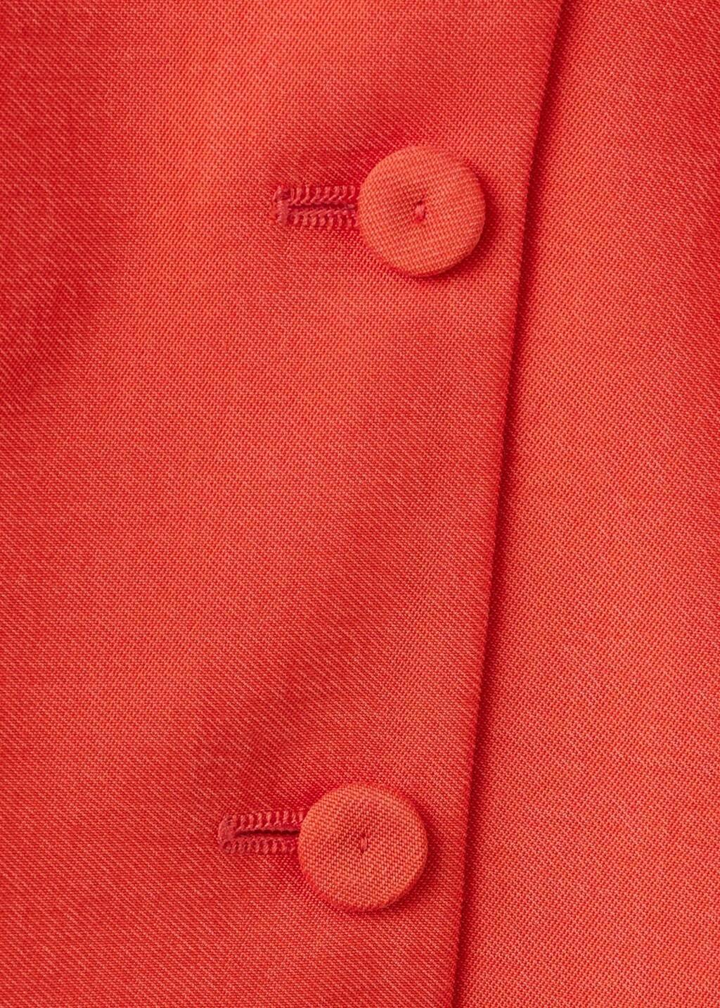 Orange Crossed Lyocell Gilet, Light-Pastel Orange, medium