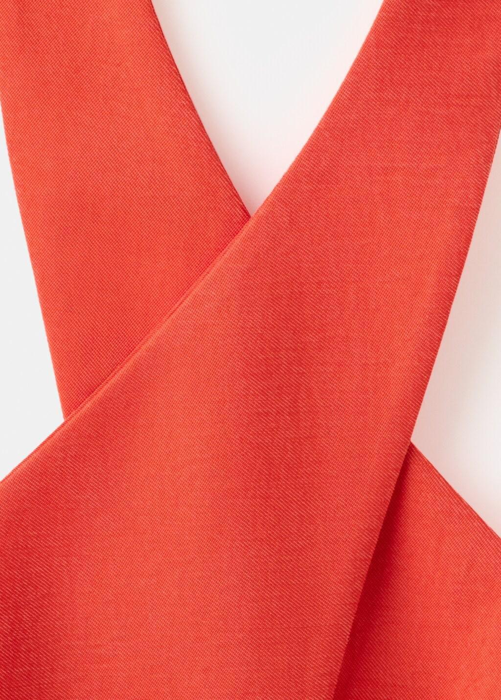 Orange Crossed Lyocell Gilet, Light-Pastel Orange, large image number 5