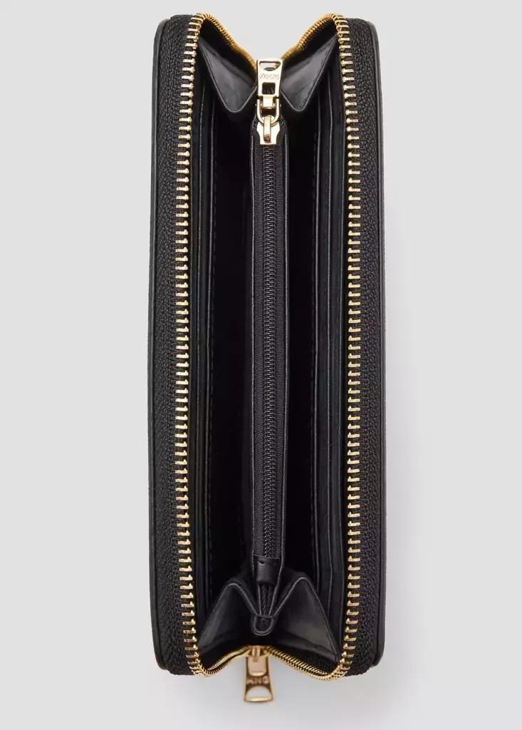Black Saffiano-Effect Wallet, Black, large image number 3