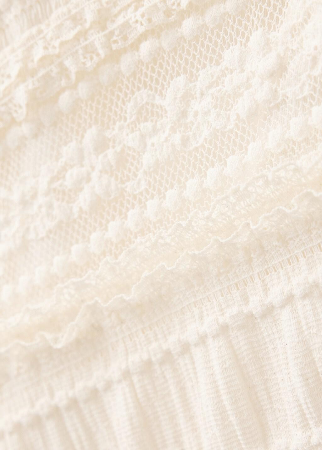 Yellow V-Neck Lace Top, Yellow, large image number 5